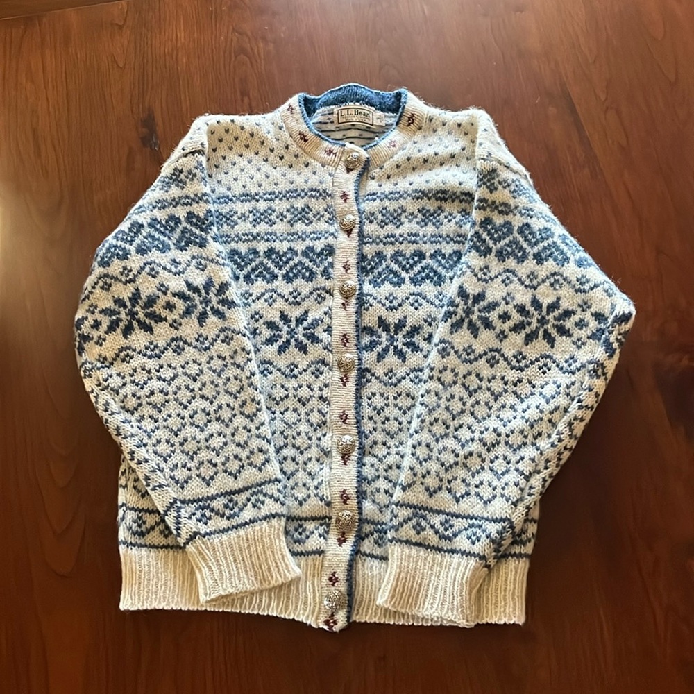 Vintage L.L. Bean wool women’s sweater.